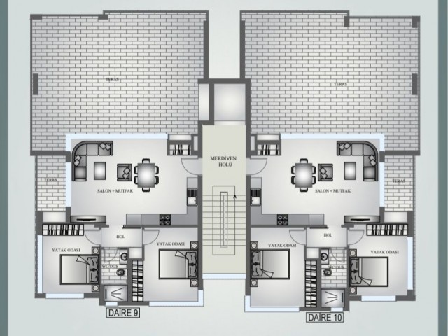 Gönyeli'de Merkezi Konumda Satılık 2+1 Lüks Penthouse ( Ful Beyaz Eşya Hediyeli) - Fotoğraf 4