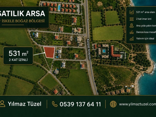 İskele Boğaz Bölgesinde Denize Yakın Arsa 531 m2