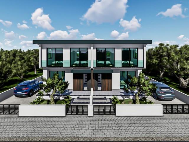 Gönyeli Bölgesinde Satılık 3+1 İkiz Villa - Fotoğraf 2