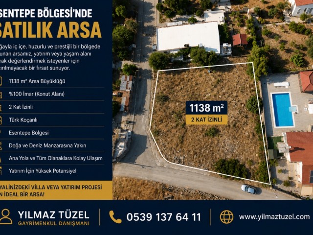 Esentepe Bölgesinde Satılık 1138 m² Büyüklüğünde Arsa - Fotoğraf 3
