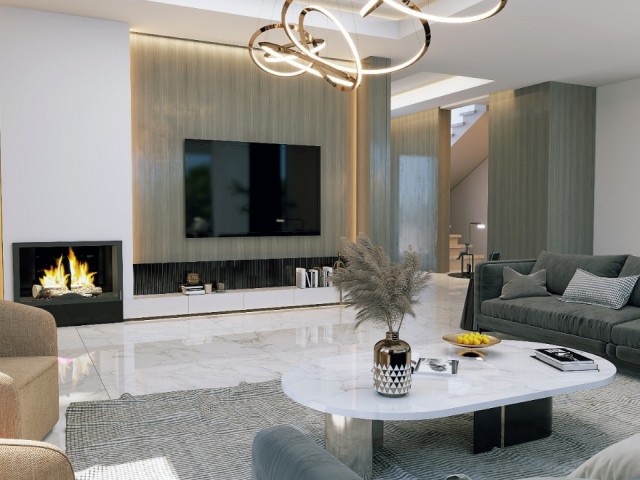 KKTC Girne Alsancak’ın Seçkin Bölgesinde Dağ & Deniz Manzaralı Lüks 4+1 Villa – 820 m² Arsa Alanı– Özel Havuzlu – 2026 Sonu Teslim! - Fotoğraf 2