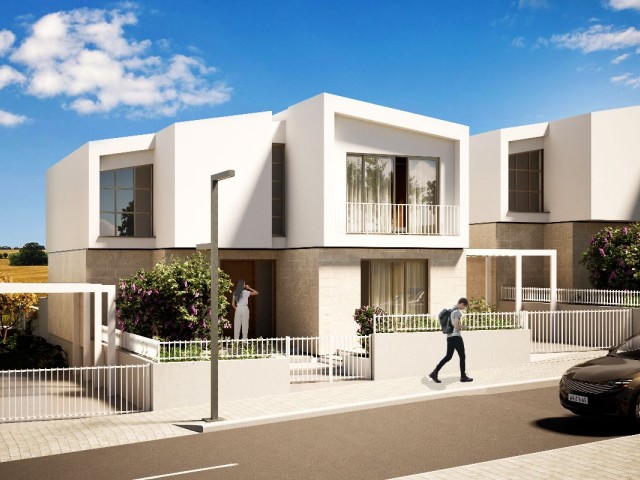 Lefkoşa Gönyeli de Yeni Çevre Yolun da 220 m2 Kapalı Alana Sahip 4+1 Satılık Dubleks Daireler!