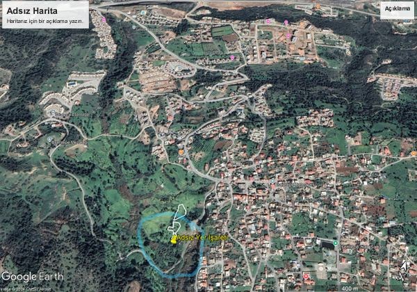 Girne Esentepe de 1 dönüm 3 evlek satılık arazi.