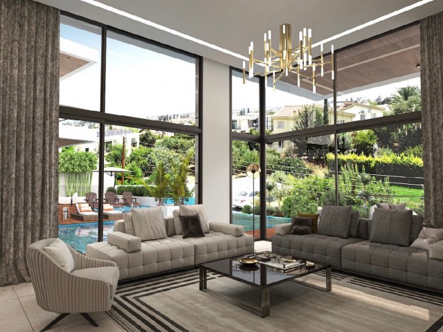 Girne Bellapais’te Özel Havuzlu 5+1 Modern Villa | %40 Peşinat Kalan %60 Vade - Fotoğraf 3