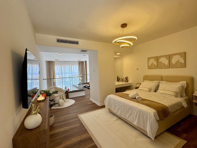HAZIR 2 YATAK ODALI LOFT PENTHOUSE | ÇATI ÇIKIŞI | TAPU HAZIR | 5 YILLIK TAKSİT PLANI | PANORAMİK DENİZ VE DAĞ MANZARASI