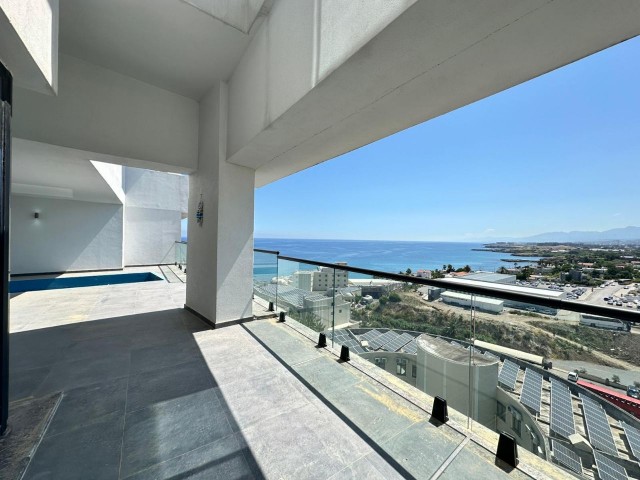 Girne Karkum’da Satılık 2+1 Penthouse | Deniz Manzaralı | Özel Havuzlu - Fotoğraf 2