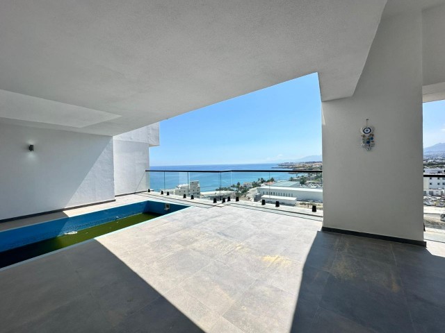 Girne Karkum’da Satılık 2+1 Penthouse | Deniz Manzaralı | Özel Havuzlu - Fotoğraf 2