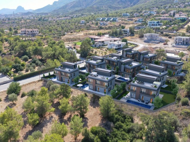 Kıbrıs Girne Bellapais'de Özel Havuzlu ve Bahçeli Satılık 4+1 Ultralüks Villa - Fotoğraf 2