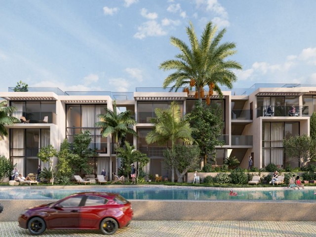 Kıbrıs Girne Esentepe Bölgesinde Denize Sıfır Modern Satılık 1+1 Penthause Daireler - Fotoğraf 3