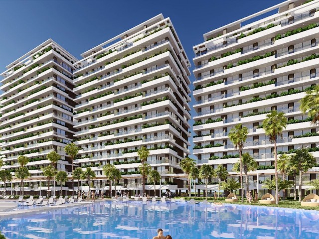 İskele'nin Lüks ve Prestijli Sitesinde Satılık 1+1 Daire - Fotoğraf 2