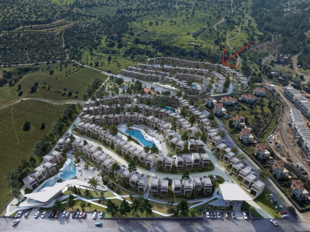 Deniz Manzaralı Modern 1+1 Daire - Girne Esentepe'de Satılık!