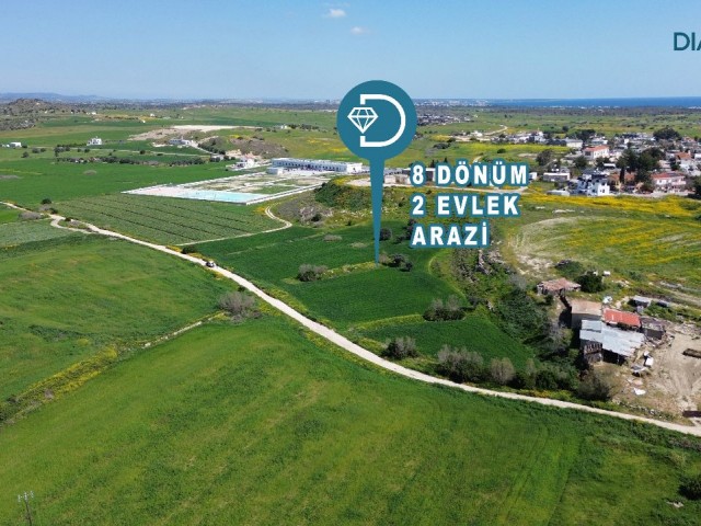 İskele Merkez'de Satılık 8 Dönüm, 2 Evlek Arazi
