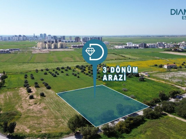 Bahçeler, İskele'de Satılık 3 Dönüm Arazi (İmara Açık) - Fotoğraf 3