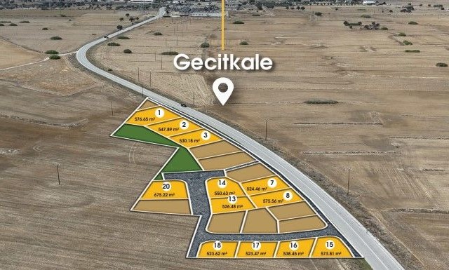 Topraktan Yatırım Fırsatı!!!gazimağusa Geçitkale Satılık Parselasyon Arsalar - Fotoğraf 3