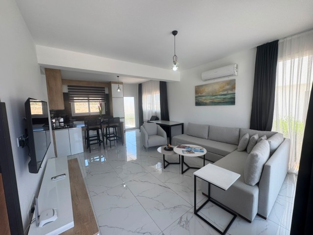 Lüks Four Seasons 2 Residence'da, zemin katta, bahçeli, tamamen design esyali 1+1 daire! Sözleşme devri fiyata dahildir! - Fotoğraf 4