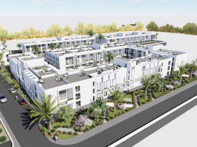 İskele'de smart site'de %35 peşinatla 3+1 LOFT daire +Çatı terası, Anahtar teslimi Mart 2026