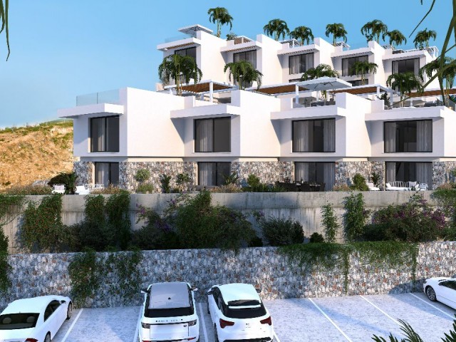 Esentepede delux Townhouse 2+1, özel havuzlu ödeme planıyla! İlk sahil şeridi, panoramik deniz manzarası! çatı teraslı 50 m2 Toplam yaşam alanı: 143 m2 Anahtar teslimi: 2025 - Fotoğraf 2