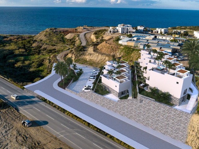 Esentepede delux Townhouse 2+1, özel havuzlu ödeme planıyla! İlk sahil şeridi, panoramik deniz manzarası! çatı teraslı 50 m2 Toplam yaşam alanı: 143 m2 Anahtar teslimi: 2025 - Fotoğraf 3
