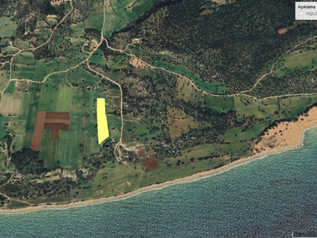 İskele Taşlıca Bölgesinde Denize 200 Metre Mesafede Satılık Arazi - Fotoğraf 2