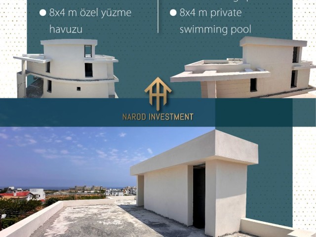 ALSANCAKTA MERIT OTELLERE YAKIN SUPER LUX 5+1 VILLA