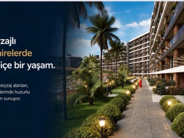 Lefkoşa Minareliköy'de Modern 2+1 Daire - Bahçe ve Ortak Havuz Keyfi - Fotoğraf 3