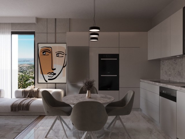 Lefkoşa Minareliköy'de Modern 2+1 Daire - Bahçe ve Ortak Havuz Keyfi - Fotoğraf 4
