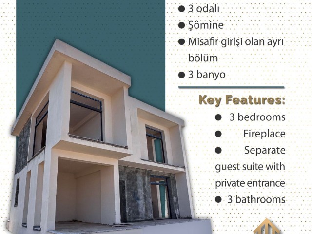 Sardunya Plajına Yürüyüş Mesafinde Lux 3+1 Vılla - Fotoğraf 2