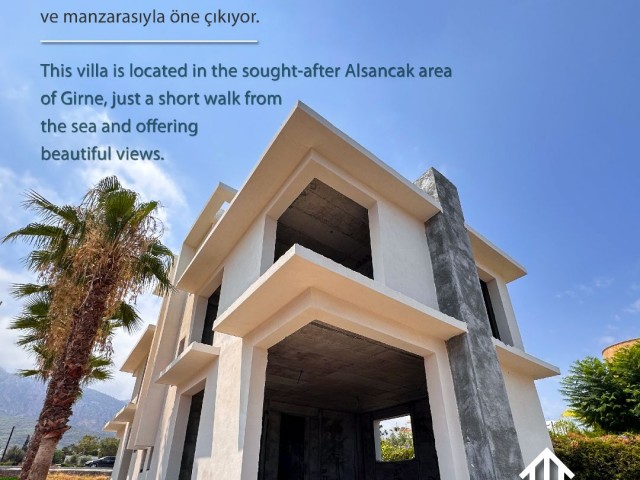 ALSANCAKTA DENIZE YURUYUS MESAFESINDE 3+1 VILLA