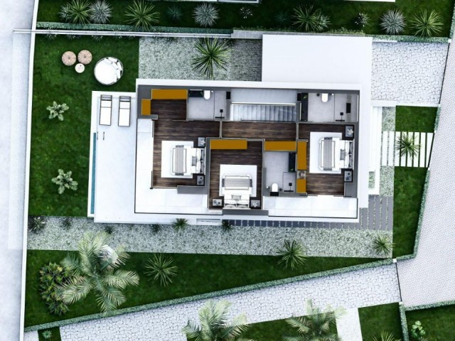Magusa, Yeni Bogazici Villa (3+1), Turkce Tapu