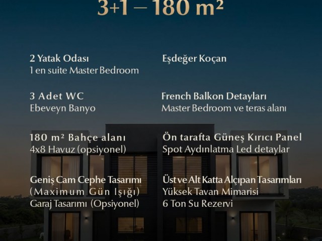 Gazimağusa Tuzla’da Satılık Modern İkiz Villa | Geniş ve Ferah Yaşam Alanı - Fotoğraf 4