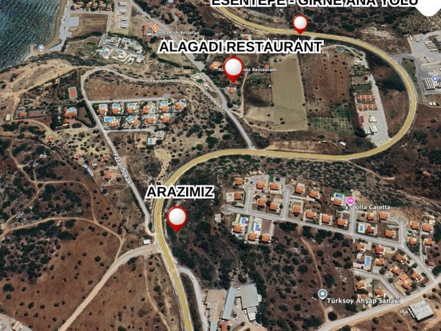 KIZILÖRS INVESTMENT'dan Girne - Esentepe Bölgesin'de Satılık Ticari İzinli Arsa - Fotoğraf 3