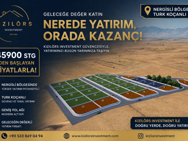 Gazimağusa Nergisli Bölgesi’nde Yatırımlık Türk Koçanlı Arsalar - Fotoğraf 2