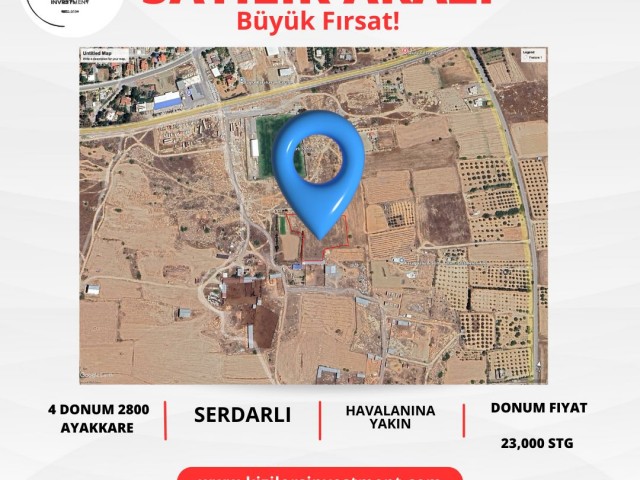 KIZILORS INVESTMENT`dan SERDARLI BOLGESIN`de SATILIK ARAZI