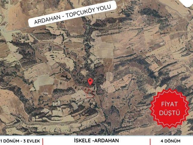 İskele / Ardahan - Satılık Arazi | 5 Dönüm 3 Evlek | Toplam ~ 15.000 £ | KIZILÖRS INVESTMENT - Fotoğraf 2
