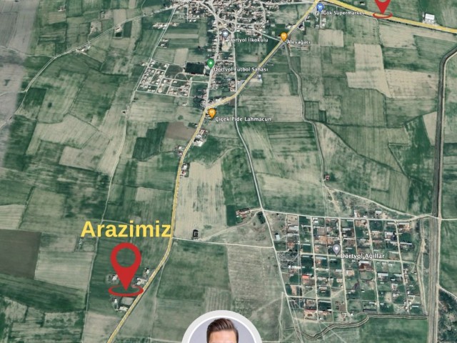 Kızılörs Investment`dan Gazimağusa - Dörtyol Bölgesi 8 Dönüm 3 Evlek Satılık Tarla