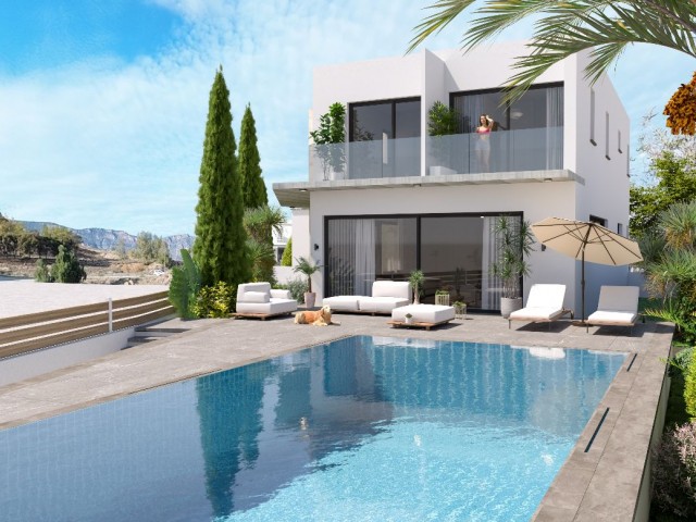 Lefkoşa, Gönyeli - Boğaz Bölgesinde 4+1 Villa