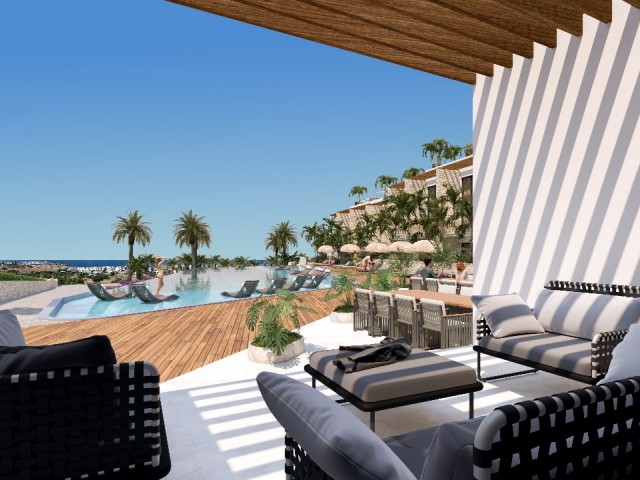 Girne Esentepe Bölgesinde Bulunan "L'aventure" Projesinde Satılık 2+1 Loft Daireler