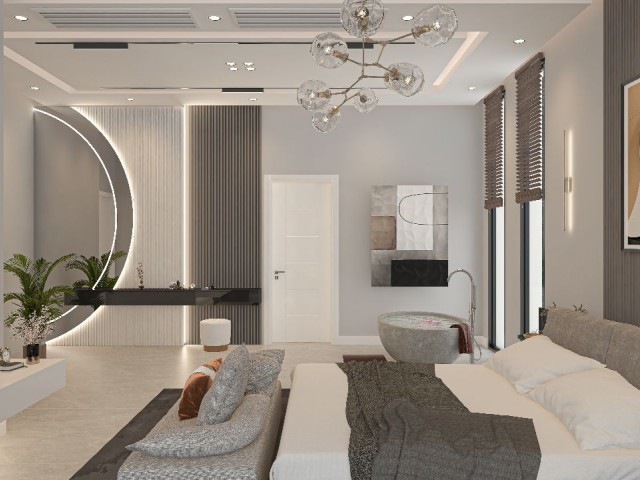 Dağ ve Deniz Manzaralı 5+2 Tripleks Villa – Açık-Kapalı Havuzlar, Sauna & Hamam - Fotoğraf 2