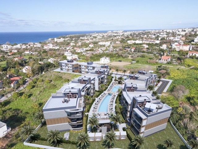 Girne Lapta'da Satılık Modern 2+1 Daire, Deniz ve Dağ Manzarası ile Yatırım Fırsatı!