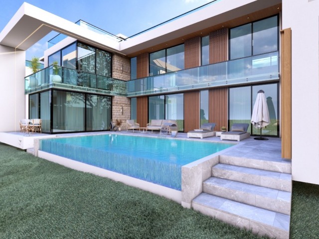 Çatalköy’de Kesintisiz Deniz Manzaralı, Özel Havuzlu 4+1 Satılık Villa - Fotoğraf 3