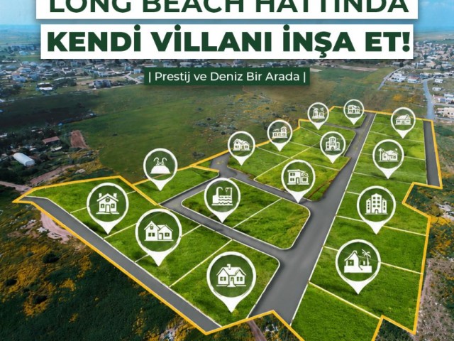 Yeniboğaziçi'nde Long Beach'e Sadece 5 Dk. Mesafede Villa Yapımına Uygun Arsalar 69.900 £ - Fotoğraf 3