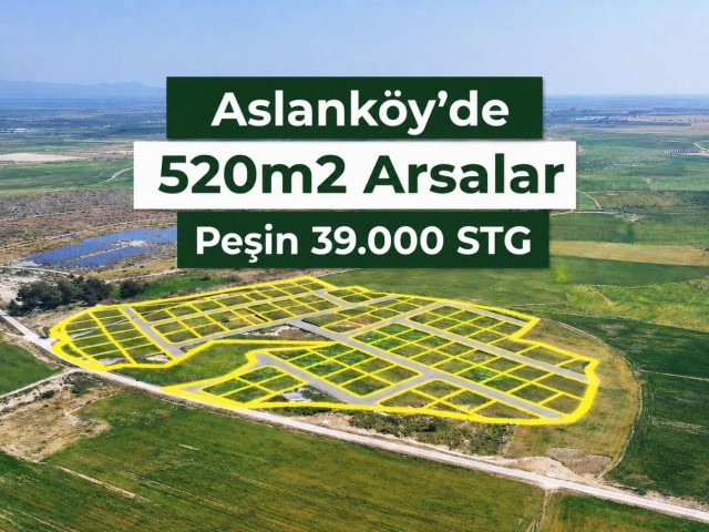 Aslanköy’de Villa ve Apartman Yapına Uygun Arsalar Peşin 39.900 Stg - Fotoğraf 4