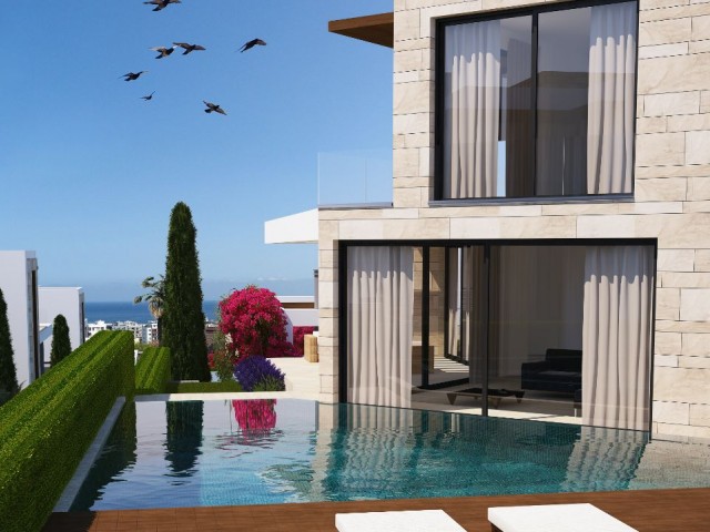 Yukarı Girne 4 yatak odalı taşınmaya hazır villa - Fotoğraf 4