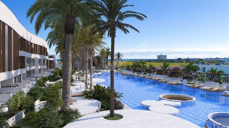 Apartments for Sale with Communal Pool within Walking Distance to the Sea in Yeniboğaziçi Region