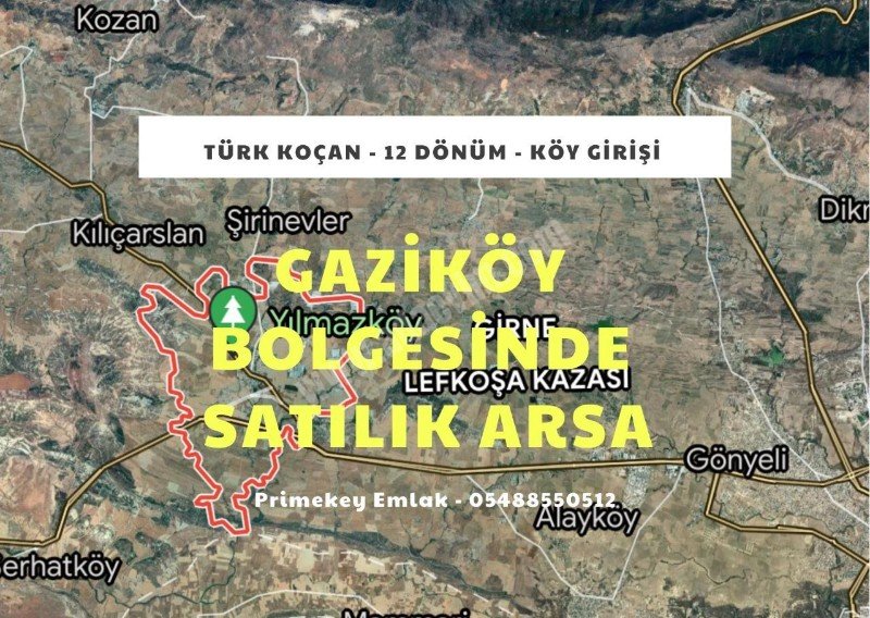12 Donum Plot for Sale in Gaziköy, Lefkoşa | Turkish Title Deed