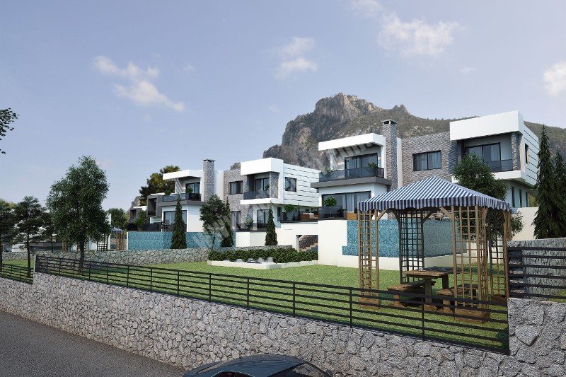 Luxury Villas for Sale in Karmi, Girne – Surrounded by Nature with Mountain and Sea Views