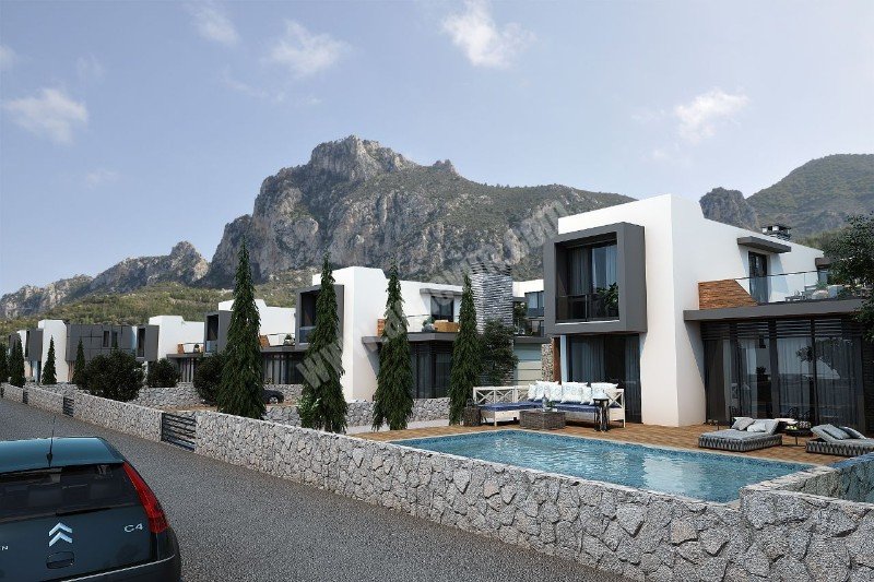 Luxury Villas for Sale in Karmi, Girne – Surrounded by Nature with Mountain and Sea Views
