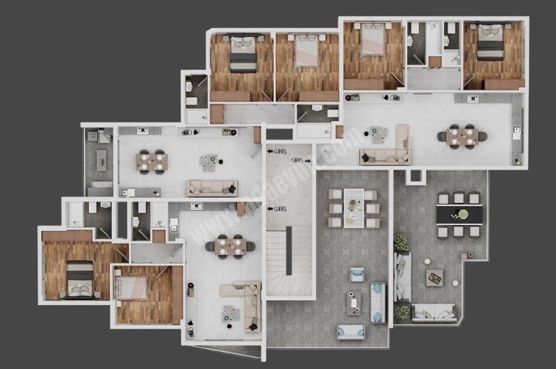 Gönyeli Bölgesinde Zemin Kat , Penthouse Seçenekleri İle 9 Ay Sonra Teslim Lüks 2+1 Daireler Satılık