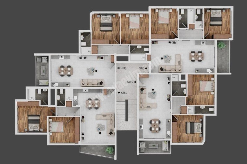 Gönyeli Bölgesinde Zemin Kat , Penthouse Seçenekleri İle 9 Ay Sonra Teslim Lüks 2+1 Daireler Satılık