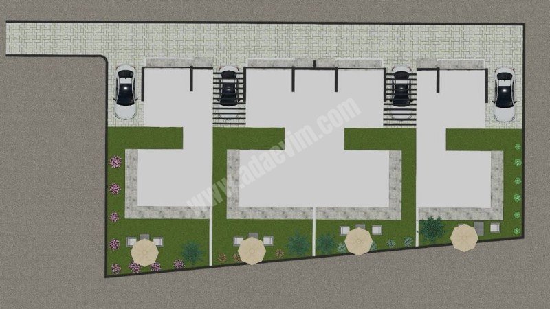 Lefkoşa Alayköy Bölgesinde 3 Yatak odalı Apartman Dairesi Fiyatına Satılık Villalar